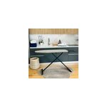 Table � repasser avec pieds noir et housse coton l. 125 x l. 40 x h. max 90 cm, kitchen move licht