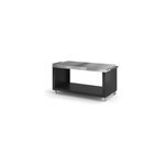 Table support sur roulette pour four  pizza en acier inox long 180cm fontana forni