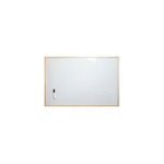 Tableau blanc effaable magntique cadre en bois l. 90 x l. 60 cm