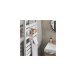 Tablette en mtal goodhome muromi blanche pour sche - serviettes