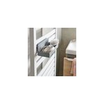 Tablette en mtal goodhome muromi grise pour sche - serviettes