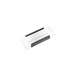 Tablette murale � clipser l. 32 cm + raclette chrome et noir, mat inter cosmopolitan