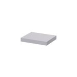 Tablette murale avec fixation invisible goodhome cusko gris 30 cm