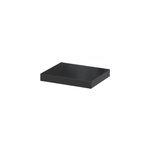 Tablette murale avec fixation invisible goodhome cusko noir 30 cm