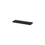 Tablette murale avec fixation invisible goodhome cusko noir brillant 80 cm