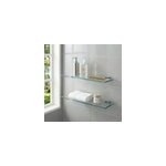 Tablette en verre amovible pour armoire de salle de bains 3 volets l. 100 cm goodhome imandra