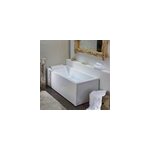 Tablier de baignoire frontal pour baignoire droite 170 x 75 cm, blanc, valentin