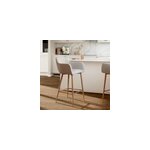 Tabouret de bar calandro beige h. 99, 5 cm