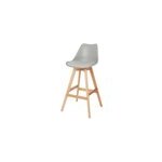 Tabouret de bar goodhome pitaya gris clair