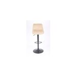 Tabouret de bar rglable beige et pied noir, deko & co