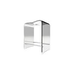 Tabouret de douche acrylique transparent schulte 39 x 27 x 47 cm