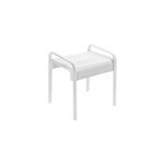 Tabouret de douche structure alu, assise en polymère l. 52, 6 x p. 46, 1 x h. 58 cm Tabouret de douche structure alu, assise en polymère l. 52, 6 x p. 46, 1 x h. 58 cm