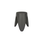Tabouret eve en plastique coloris gris