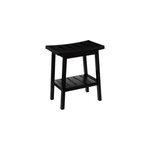 Tabouret et rangement salle de bains, bambou noir, 5five