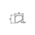 Tap�e d'isolation grosfillex 30mm 1 x 3 m blanc