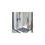 Tapis antid�rapant carr� baignoire et douche goodhome koros coloris bleu nuit en pvc l. 53 x l. 53 cm ...