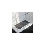 Tapis antid�rapant rectangulaire baignoire et douche goodhome koros coloris anthracite en pvc l. 70 x ...