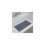 Tapis antid�rapant rectangulaire baignoire et douche goodhome koros coloris bleu nuit en pvc l. 70 x ...