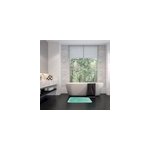 Tapis de bain 50 x 80 cm en polyester microfibre, bleu aqua, spirella fino