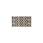 Tapis de bain 60x120 cm en coton, noir et beige à motifs, future home izza Tapis de bain 60x120 cm en coton, noir et beige à motifs, future home izza