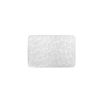 Tapis de bain galet antid�rapant rectangulaire blanc l. 60 x l. 40 cm pebble