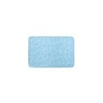 Tapis de bain galet antid�rapant rectangulaire bleu clair l. 60 x l. 40 cm pebble