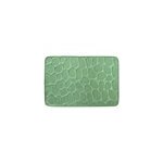 Tapis de bain galet antid�rapant rectangulaire vert l. 60 x l. 40 cm pebble