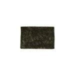 Tapis de bain kaki effet chenille et fil dor l. 80 x l. 50 cm, levasseur softy