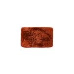 Tapis de bain en microfibre antid�rapant rectangulaire terracotta l. 80 x l. 50 cm fino