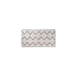 Tapis de bain rectangulaire l. 120 x l. 60 cm, motif zigzag noir, levasseur Tapis de bain rectangulaire l. 120 x l. 60 cm, motif zigzag noir, levasseur