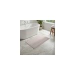 Tapis de bain rectangulaire goodhome cellna coloris galet en coton l. 120 x l. 70 cm