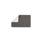 Tapis de bain rectangulaire en polyester anthracite polyn�sie 50 x 80 cm levasseur