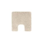 Tapis contour wc en microfibre antid�rapant carr� sable l. 55 x l. 55 cm highland