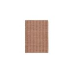 Tapis effet tiss melua goodhome tissage  plat l. 160 x l. 230cm naturel et terracotta