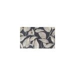 Tapis d'entr�e absorbant feuilles noir et blanc l. 60 x l. 40 cm sweetsol