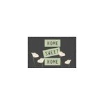 Tapis d'entrée absorbant fibres de coco acacia ; home sweet home ; l. 40 x l. 60 cm Tapis d'entrée absorbant fibres de coco acacia ; home sweet home ; l. 40 x l. 60 cm
