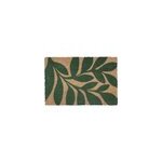 Tapis d'entr�e absorbant fibres de coco feuillage vert l l. 40 x l. 60 cm