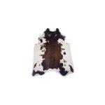 Tapis imitation peau de vache blanc et marron l. 100 x l. 94cm Tapis imitation peau de vache blanc et marron l. 100 x l. 94cm