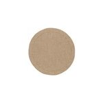 Tapis rond effet tiss boyoz goodhome tissage  plat l. 80 x l. 80cm naturel