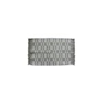 Tapis tissé en coton vert kaki l. 90 x l. 60 cm ornami Tapis tissé en coton vert kaki l. 90 x l. 60 cm ornami