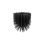 Tte de brosse wc silicone elland noir goodhome