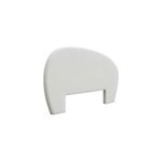 T�te de lit en tissu blanc l. 195 cm homesight lena