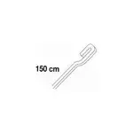 Tige anti - dgondable 4 x 4 en aluminium blanc 1m50.