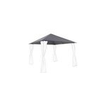 Toile de toit pour tonnelle goodhome shamal gris 3 x 3 m Toile de toit pour tonnelle goodhome shamal gris 3 x 3 m