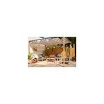 Tonnelle autoportante acier et toit rétractable polyester proloisirs cubic 4 x 3 m Tonnelle autoportante acier et toit rétractable polyester proloisirs cubic 4 x 3 m