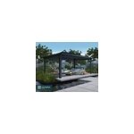 Tonnelle autoportante aluminium et toit polycarbonate canopia by palram dallas 3, 64 x 6, 12 m