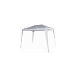 Tonnelle autoportante acier et toit polythylne suhali blanche 3 x 2 m