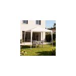 Tonnelle autoportante acier et toit poly�thyl�ne suhali blanche 3 x 3 m