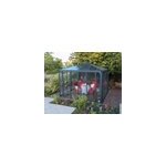 Tonnelle de jardin ferm�e autoportante ledro 3. 6x3. 6m gris