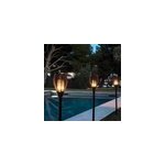 Torche solaire led maity sun ip44 100lm blanc chaud h. 80 x l. 12 cm